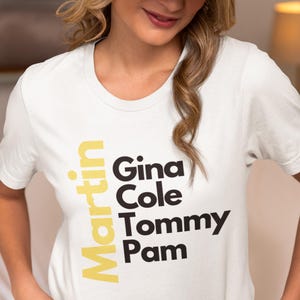 Martin TV Show Characters  Funny Sitcom T-Shirt