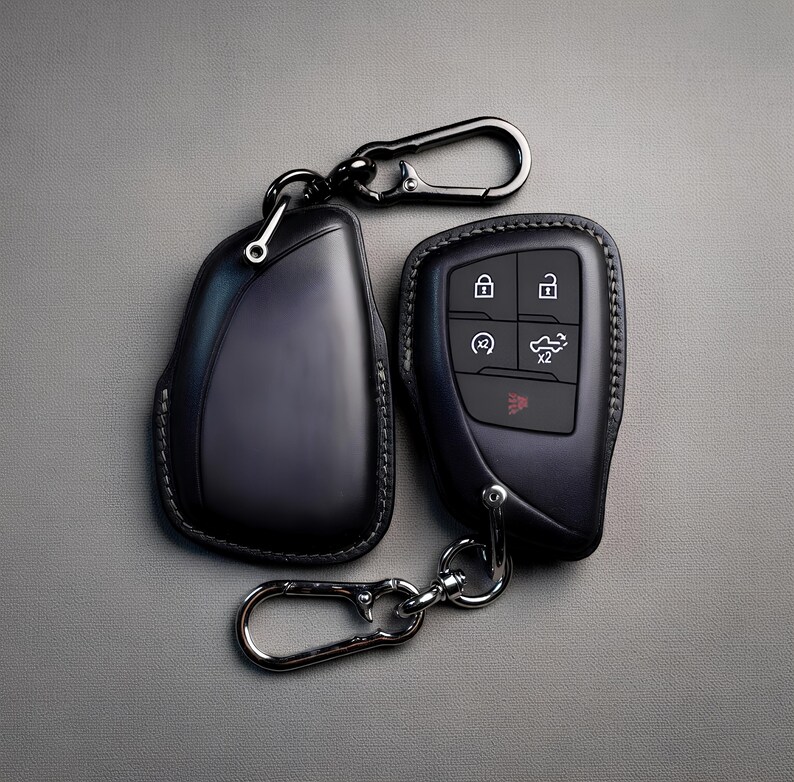 Leather Key Fob Case GMC Sierra / Chevy Silverado 2019-2025 | AT4 ...