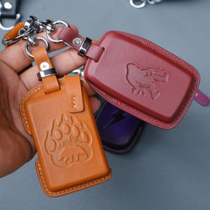 Leather Key Fob Cover Volvo XC60 2024–2025 XC40 XC70 XC90 C40 S60, S90 Custom Keyless Entry Case Key Shell Volvo Accessories