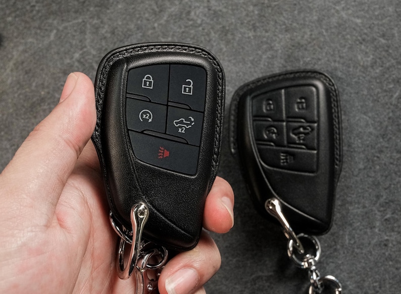 Colorado Key Shell Chevy Silverado & Colorado Key Fob Cover – Handmade Leather Remote Case ...