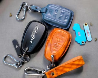 Chevy Camaro Fifty Leather Key Fob Cover Equinox  Traverse, Trailblazer, Blazer, Trax, Malibu, Cruze, 2017–2025