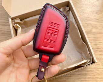 Leather Key Fob Cover Compatible with Acura Mdx, Rdx, Tlx, Ilx, Zdx, NSX (2008–2025) – Custom Remote Holder, Gift for Car Lover