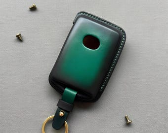 Funda de cuero para llavero Mazda - Compatible con CX-5 Carbon Edition, CX-5 Signature, CX-50, CX-90, CX-30, CX-9. Funda inteligente personalizada / Varios colores