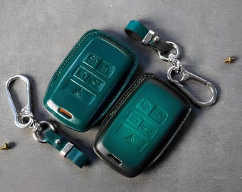 Leather Key Fob Cover for Rover, Land , Discovery, Evoque, Sport (2018–2025) – Smart Car Key Case Holder