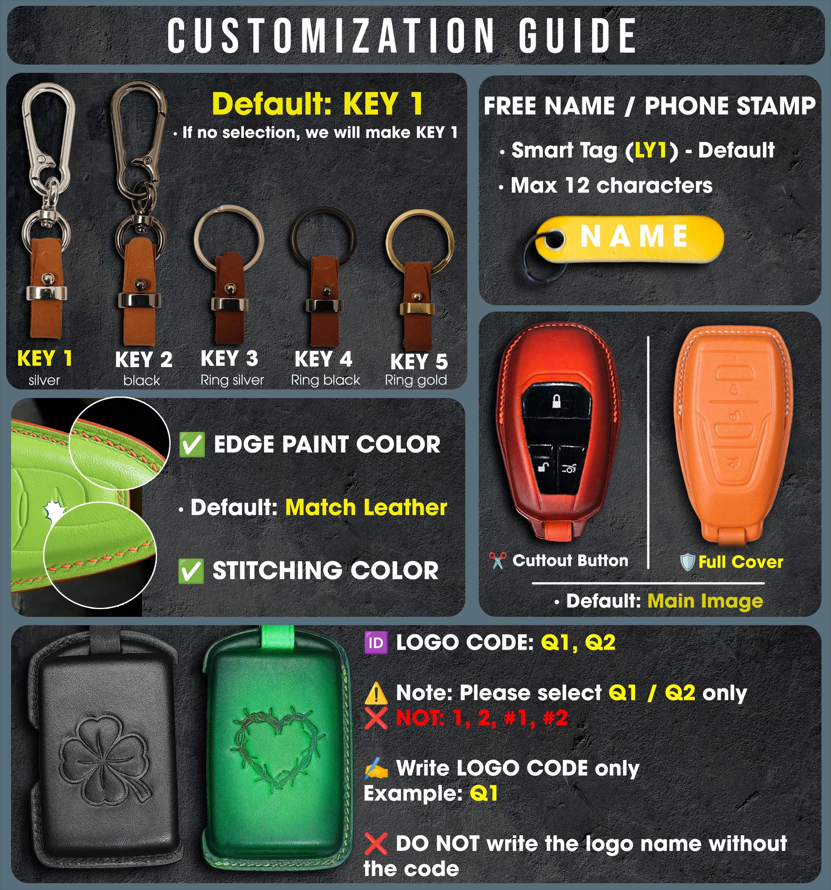 All Mclaren Leather Key Fob Cover Compatible With Mclaren 720S