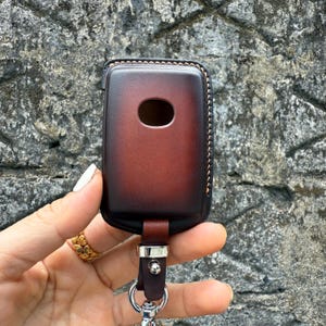 Custom Leather Key Fob Cover for Mazda 3 6 Cx-3 Cx-5 Cx-9 Cx-30 CX-50 MX-5 | Smart Remote Case | Personalized Gift for Him, Father Day Gift