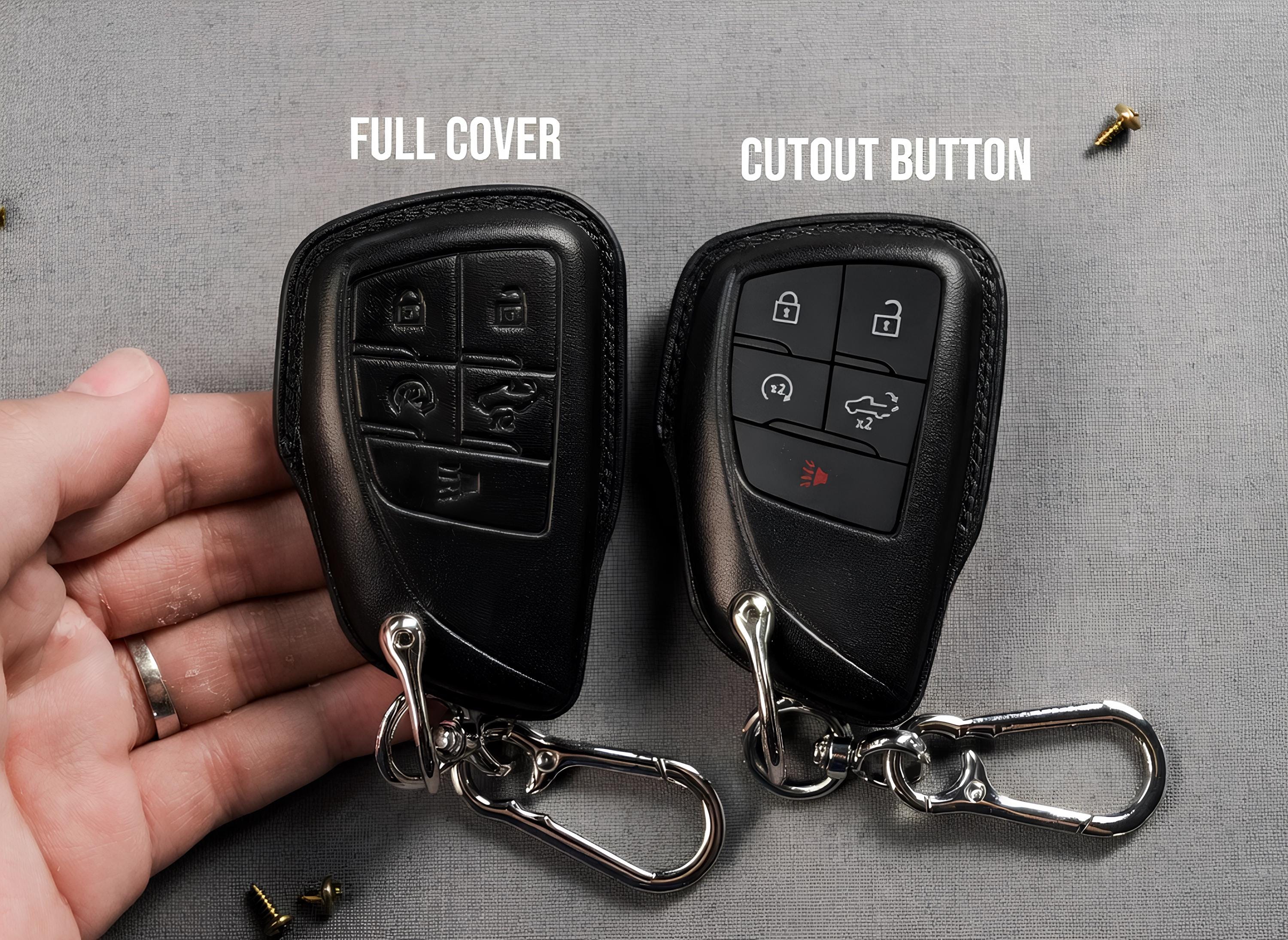 Colorado Key Shell Chevy Silverado & Colorado Key Fob Cover – Handmade Leather Remote Case ...