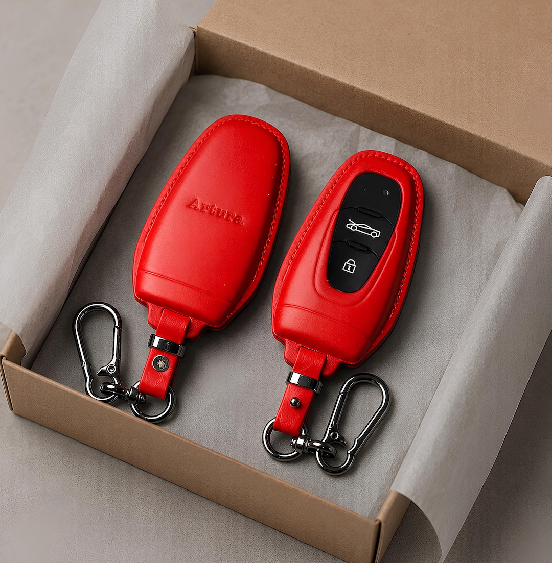 Mclaren Leather Key Fob Covercustom Handmade Case With Logo