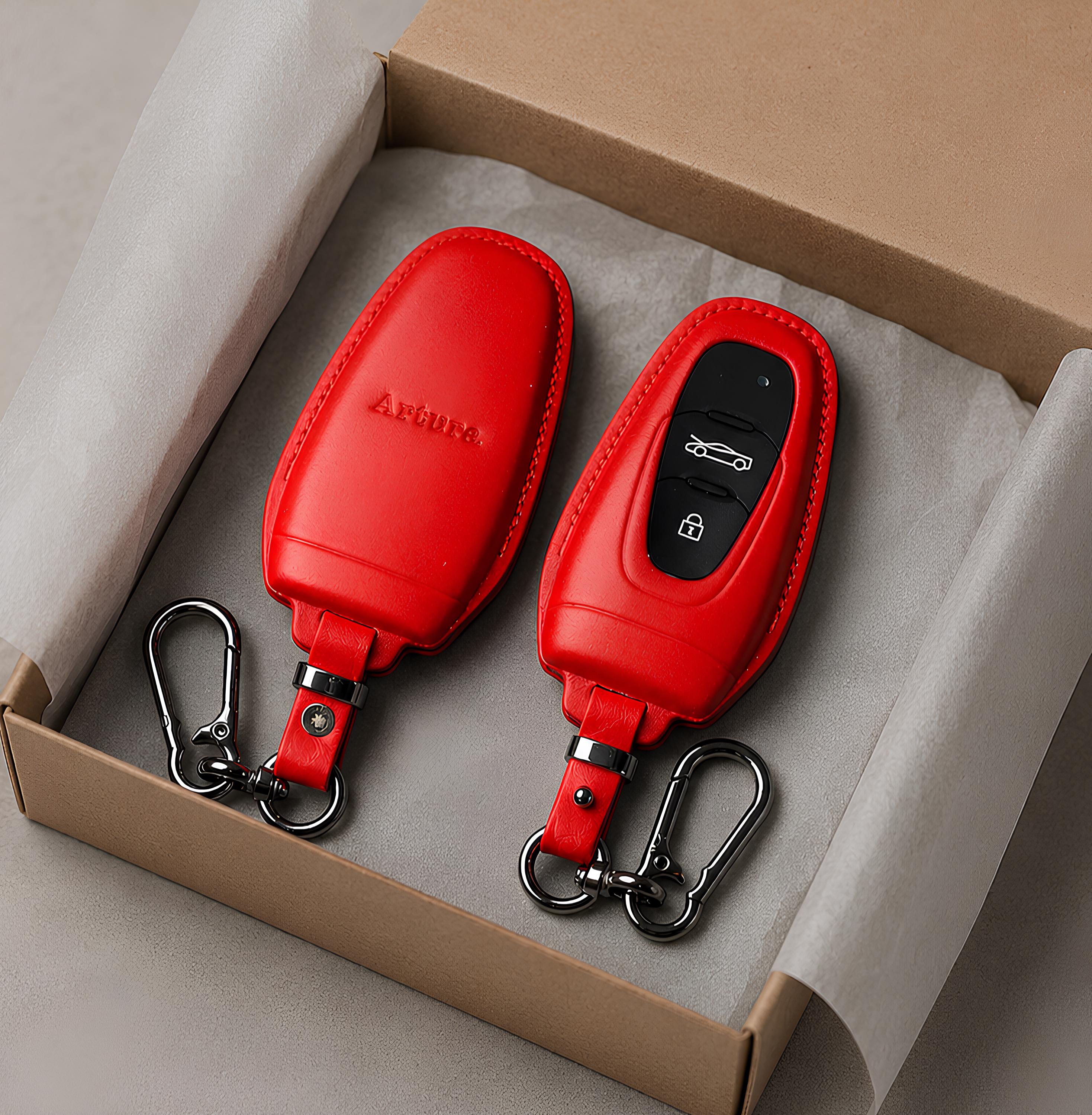 Mclaren Leather Key Fob Covercustom Handmade Case With Logo