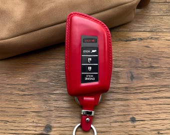Funda de cuero para llave Acura MDX, RDX, TLX, ILX, RLX, ZDX, Integra, NSX y TSX. Llavero Acura, regalo personalizado para papá (2023-2024).