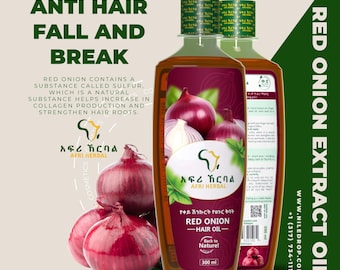 Afri Red Onion Hair Oil | Natural Hair Growth & Strengthening Formula