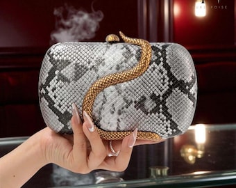 Women Split Leather Crossbody Clutch Bag – Luxury Evening Purse for Wedding, Party & Formal Events