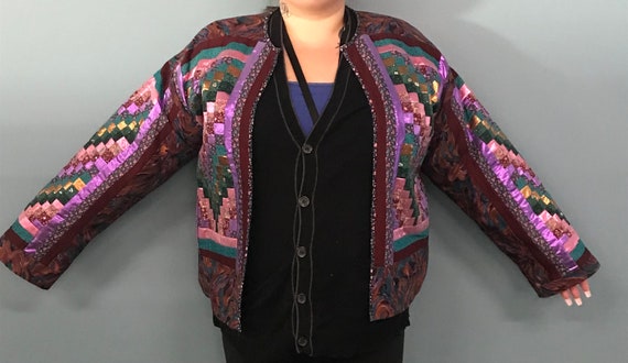 Handcrafted Vibrant Jacket: Lightweight Coat - image 9