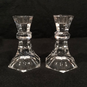 Heavy Crystal Candlesticks