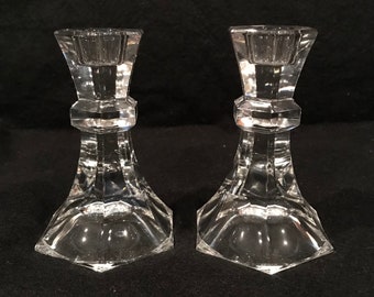 Heavy Crystal Candlesticks