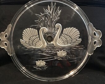 Mikasa Swan Cake Platter