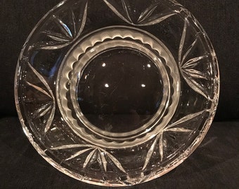 Heavy Crystal Pedestal Dish