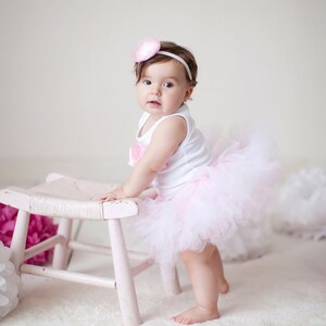 First Birthday Outfit Girl 1st Birthday Tutu Dress Pink Cake Smash Outfit Girl image 1