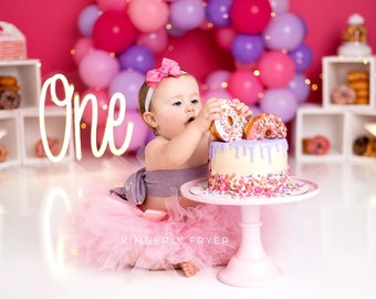 Tutu for Baby Girl | Pink Tutu Skirt | One Year Old | Two Year Old | 6 Month Old | 9 Month Old | Donut Grow Up | Sweet One | One Sweet Year
