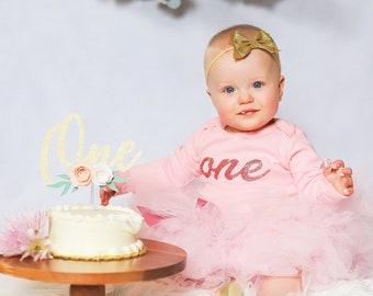 Long Sleeved First Birthday Outfit Girl | 1st Birthday Tutu Gift | Baby Girl Outfits | Baby Tutu Dress | Cake Smash Outfit Girl