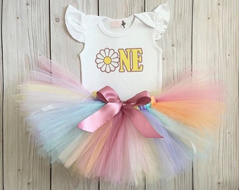 Coachella First Birthday Outfit | Festival Tutu Dress | One Groovy Girl | Hippie Theme