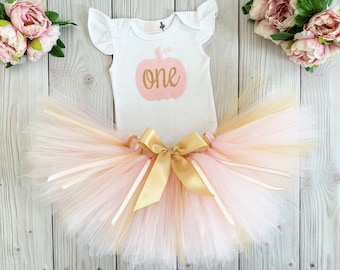 First Birthday Outfit Girl || Pumpkin Birthday Themed Dress