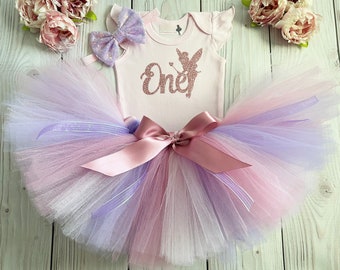 Fairy Birthday Outfit for Baby Girl | Fairy 1st Birthday Cake Smash Outfits | 1 Year Old Baby Girl Fairy Birthday Gift | Faerie Ella Fern