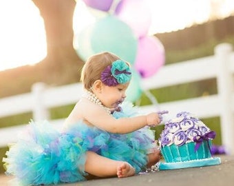 First Birthday Outfit  | Under the Sea | Mermaid Tutu Dress