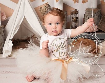 Wild One First Birthday Outfit Girl