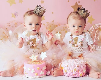 Twinkle Twinkle Little Star First Birthday Outfit Girl | One Year Old Girl Birthday Outfit | 1st Birthday Tutu Dress | Cake Smash Baby Girl