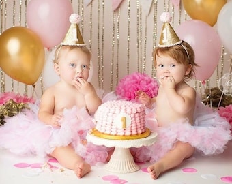 First Birthday Outfits for Twin Baby Girls