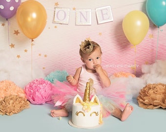 Rainbow Unicorn Dress | First Birthday Tutu Outfit | Baby Girl  1st Birthday Gift