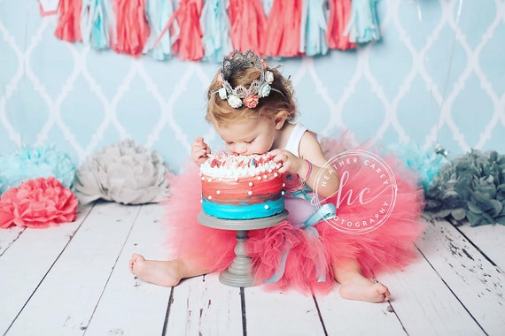 1st birthday cake smash outfit girl