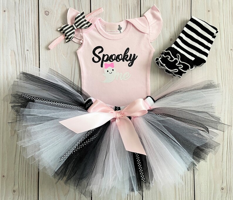 Spooky One Birthday Outfit for Baby Girl One Year Old Halloween Cake