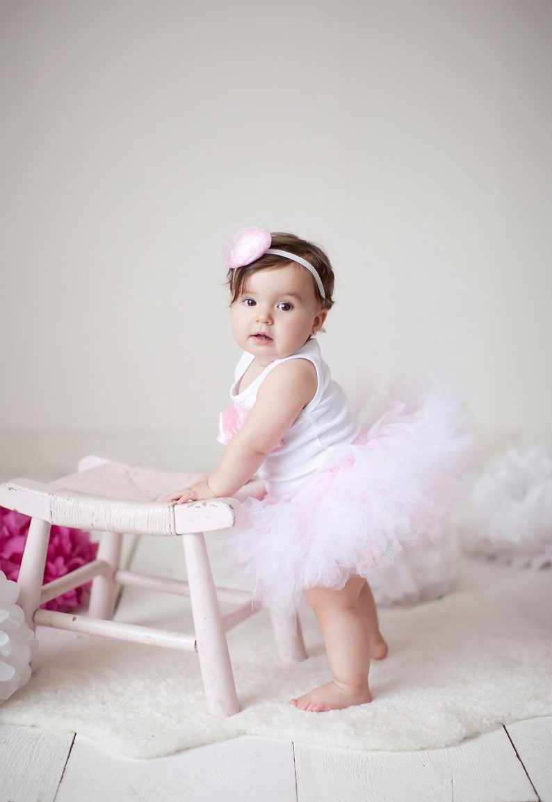 First Birthday Outfit Girl 1st Birthday Tutu Dress Pink Cake Smash Outfit Girl image 1