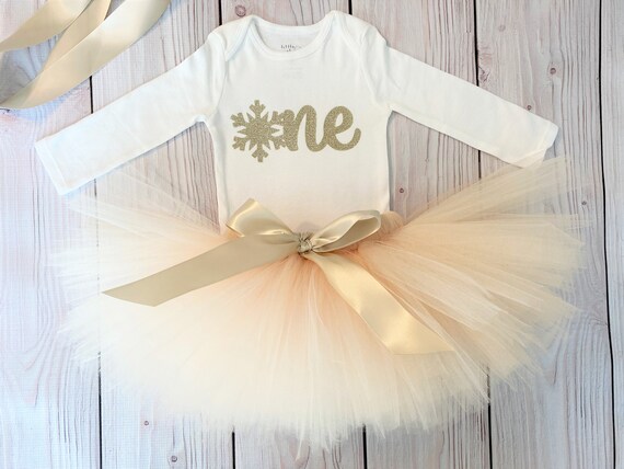 Winter OneDerLand 1st Birthday Girl Outfit | Snowflake Tutu | December Birthday Gift by Strawberrie Rose Tutus Il_570xn