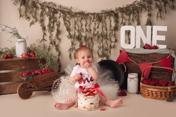berry first birthday outfit