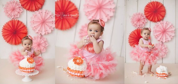 Peony Pink Cake Smash Outfit Girl Il_570xn