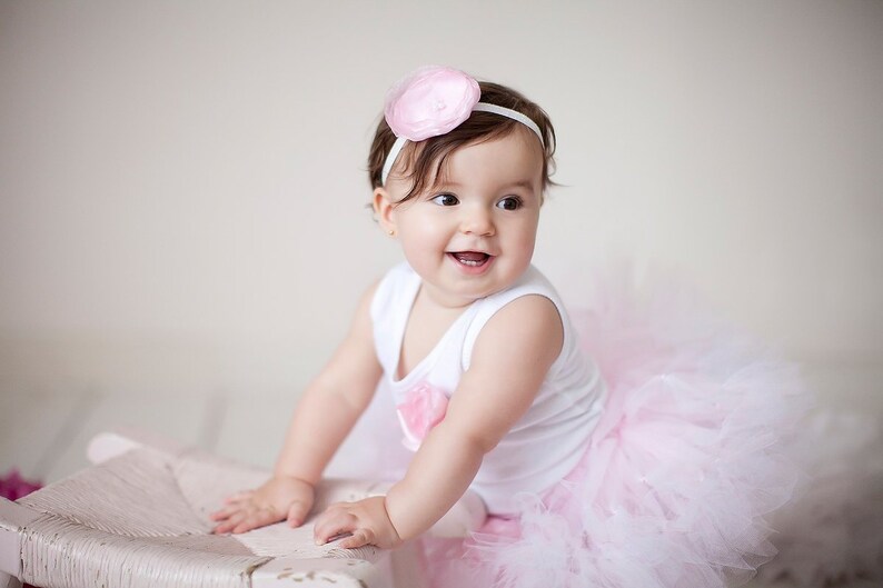 First Birthday Outfit Girl 1st Birthday Tutu Dress Pink Cake Smash Outfit Girl image 2