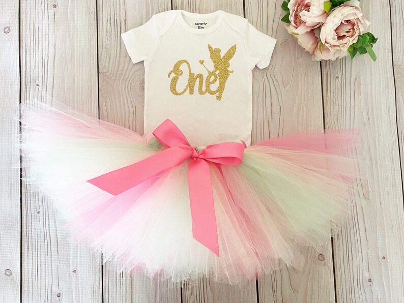 First Birthday Girl Tutu Outfit Fairy 1st Birthday Gift