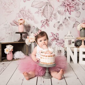 Baby Tutu Kleid | Cake Smash Outfit Mädchen | Baby Mädchen Kleider | Erster Geburtstag Mädchen | 1.Geburtstag Geschenk | Süße Baby-Outfits für Mädchen