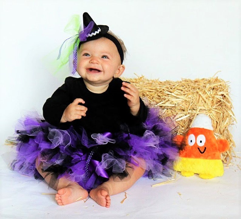 Baby Girl Halloween Costume Baby Witch Costume Witch Tutu