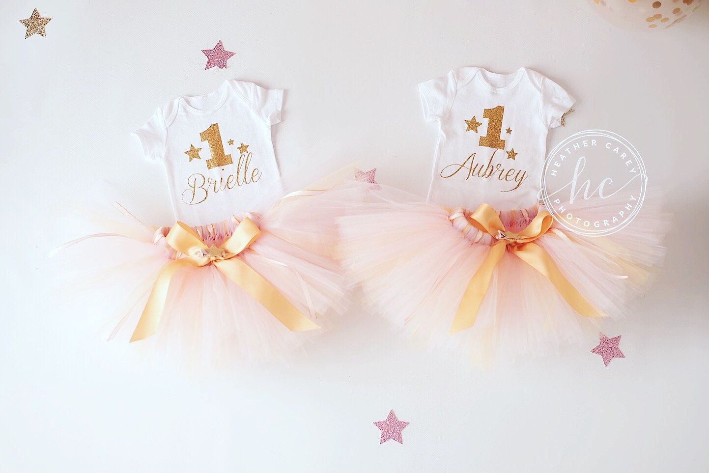 Tenue 1er Anniversaire Bébé – Shorts étoiles Et Lune – Twinkle Twinkle – Neuf