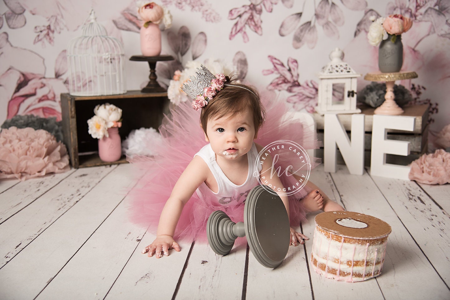 Rose Gold First Birthday Girl Outfit Pink Tutu Dress | Etsy