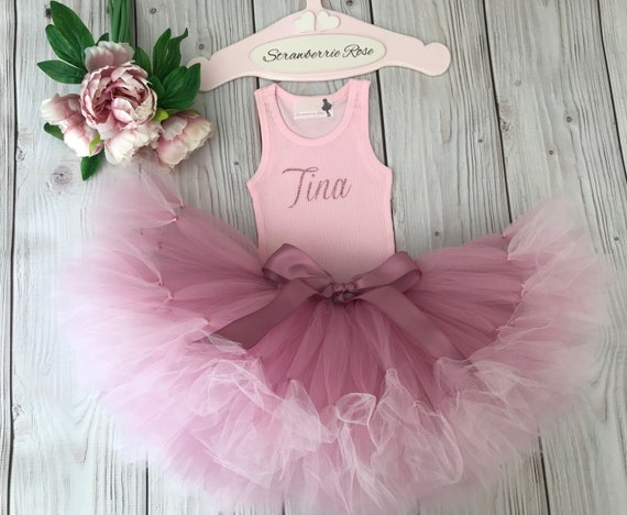 rose gold tutu baby