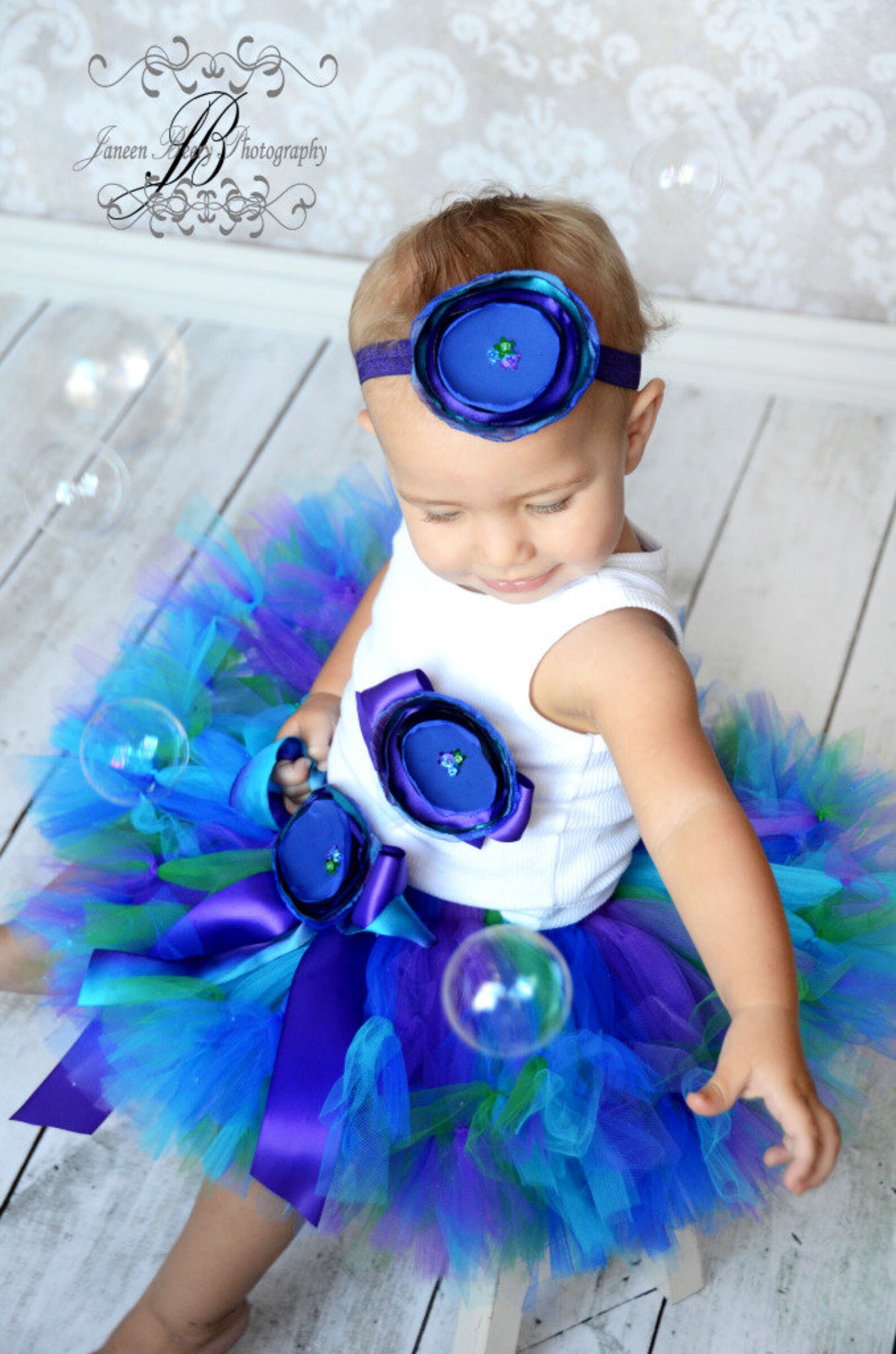 One Year Old Birthday Outfit Peacock First Birthday Tutu Etsy