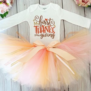 First Thanksgiving Tutu Outfit | Baby Girl Thanksgiving Dress