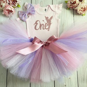 Sugar Plum Fairy Birthday Outfit | Little Sugar Plum Tutu Dress | Fae in Blush Pink, Lavender and Rose Pink