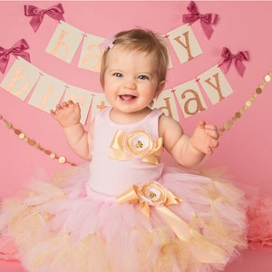 Twinkle Little Star Birthday Outfit for One Year Old Girl image 1