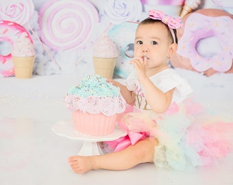 Sweet One Cake Smash Outfit | First Birthday Outfit Girl | 1st Birthday Outfit Girl | Rainbow Baby Tutu | Baby Dress